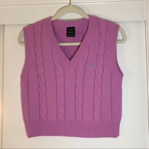 Pink Sweater Vest